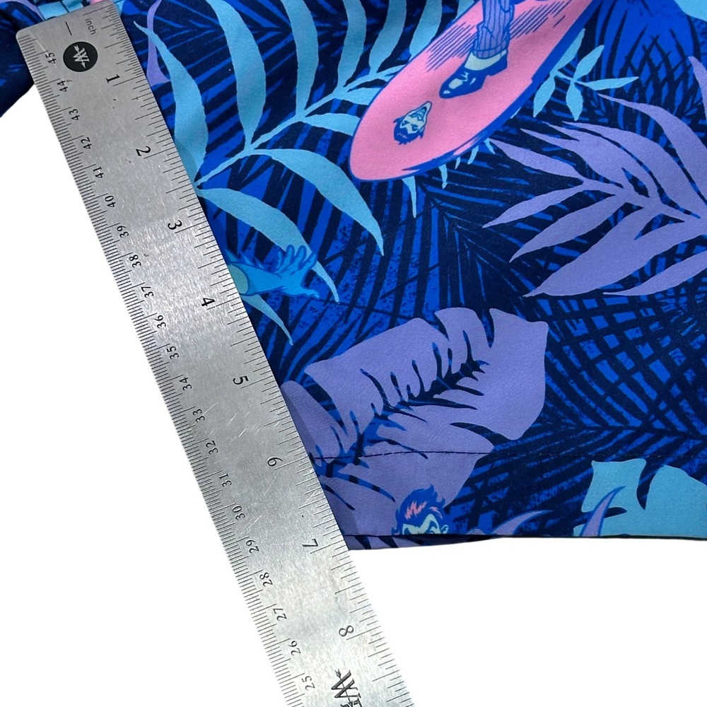 Batman Joker Surfing Swim Trunks Mens XL Blue Tropical Graphic Board Shorts - Picture 7 of 8
